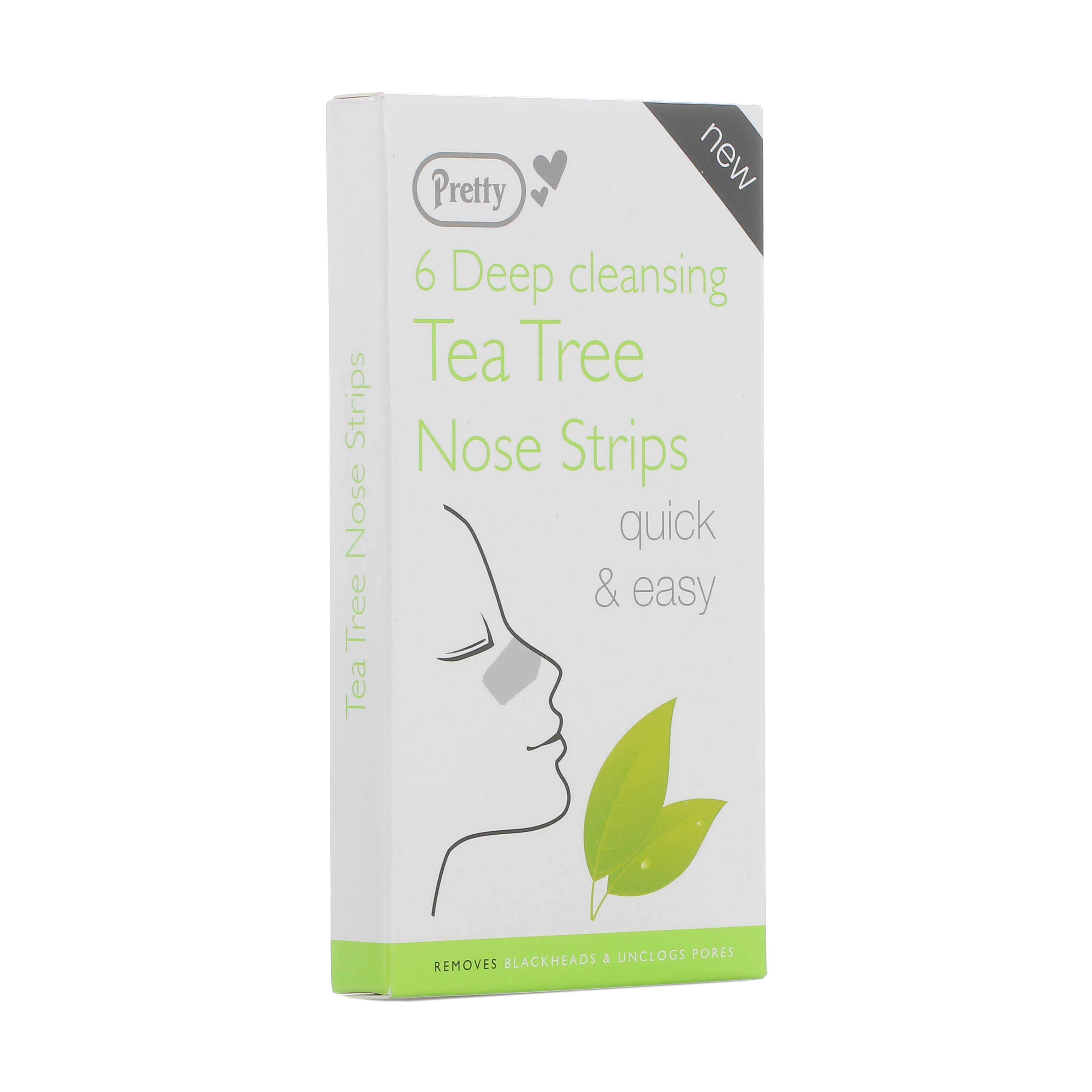 Pretty Deep Cleansing Nose Strips With Tea Tree - x6