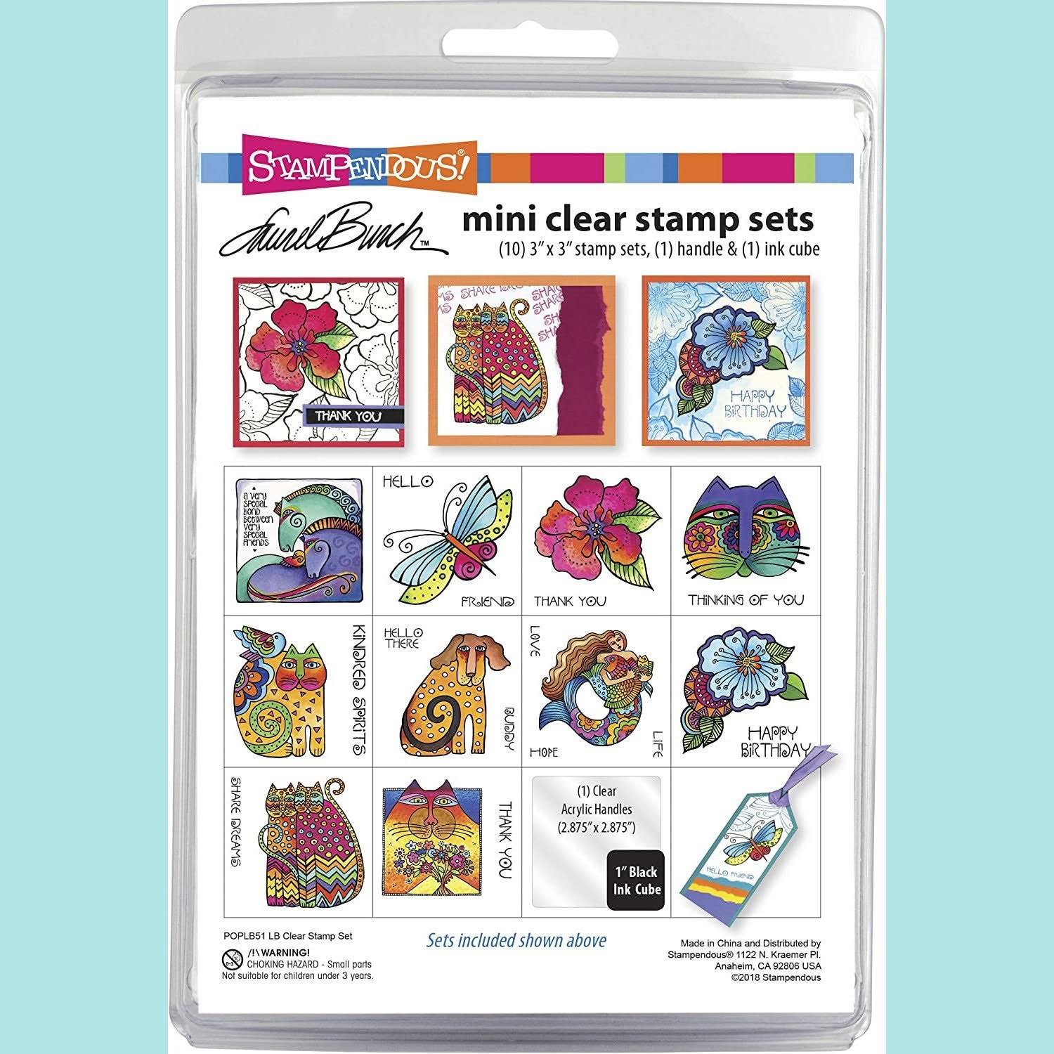 Stampendous Laurel Burch Mini Clear Stamp Set