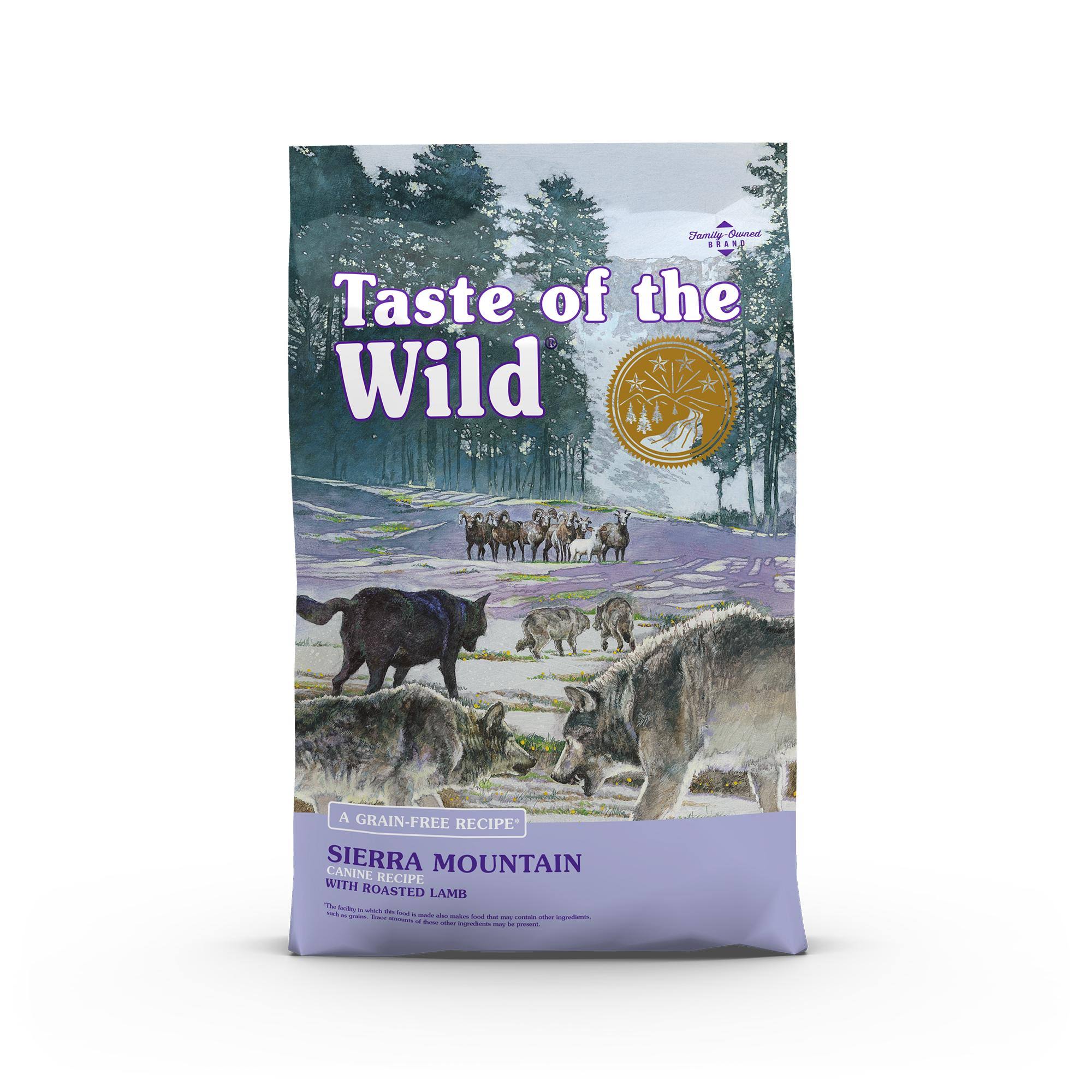 Taste of the Wild Sierra Mountain Grain-Free Dry Dog Food, 14-lb