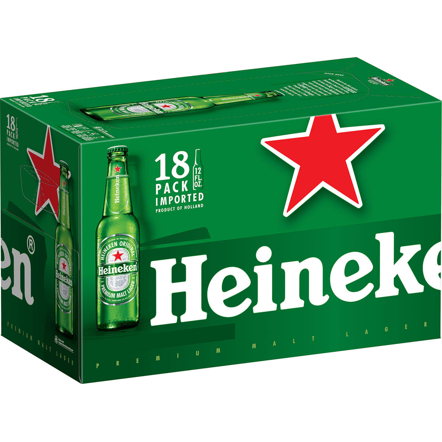 Heineken Lager Beer - 18 Pack