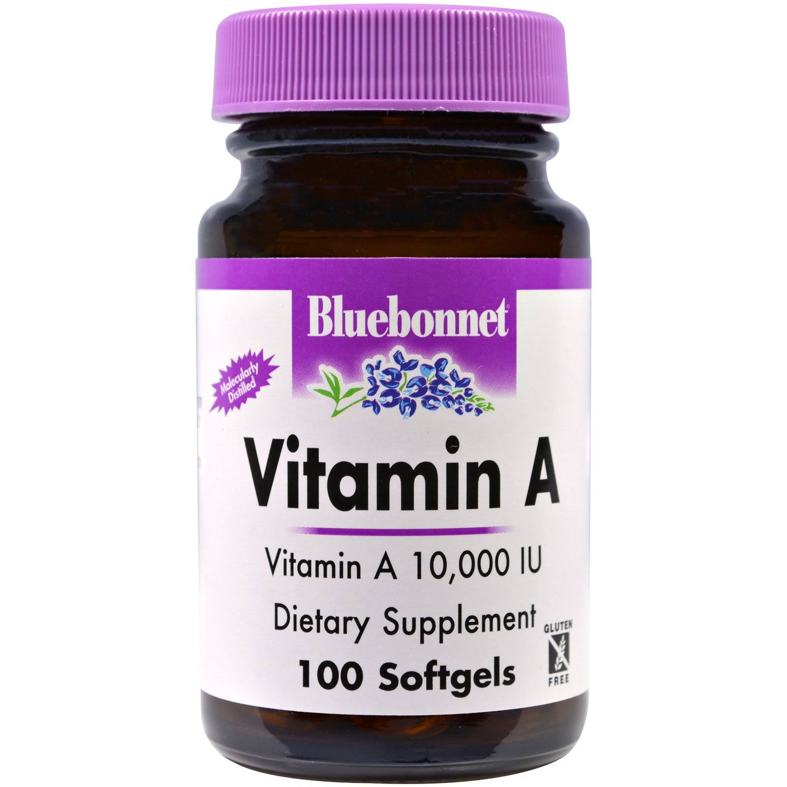 Bluebonnet Nutrition Vitamin A - 10,000 IU - 100 Softgels