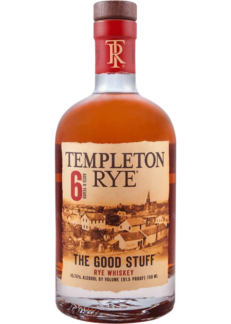 Templeton Rye Small Batch Whiskey - 750 ml bottle