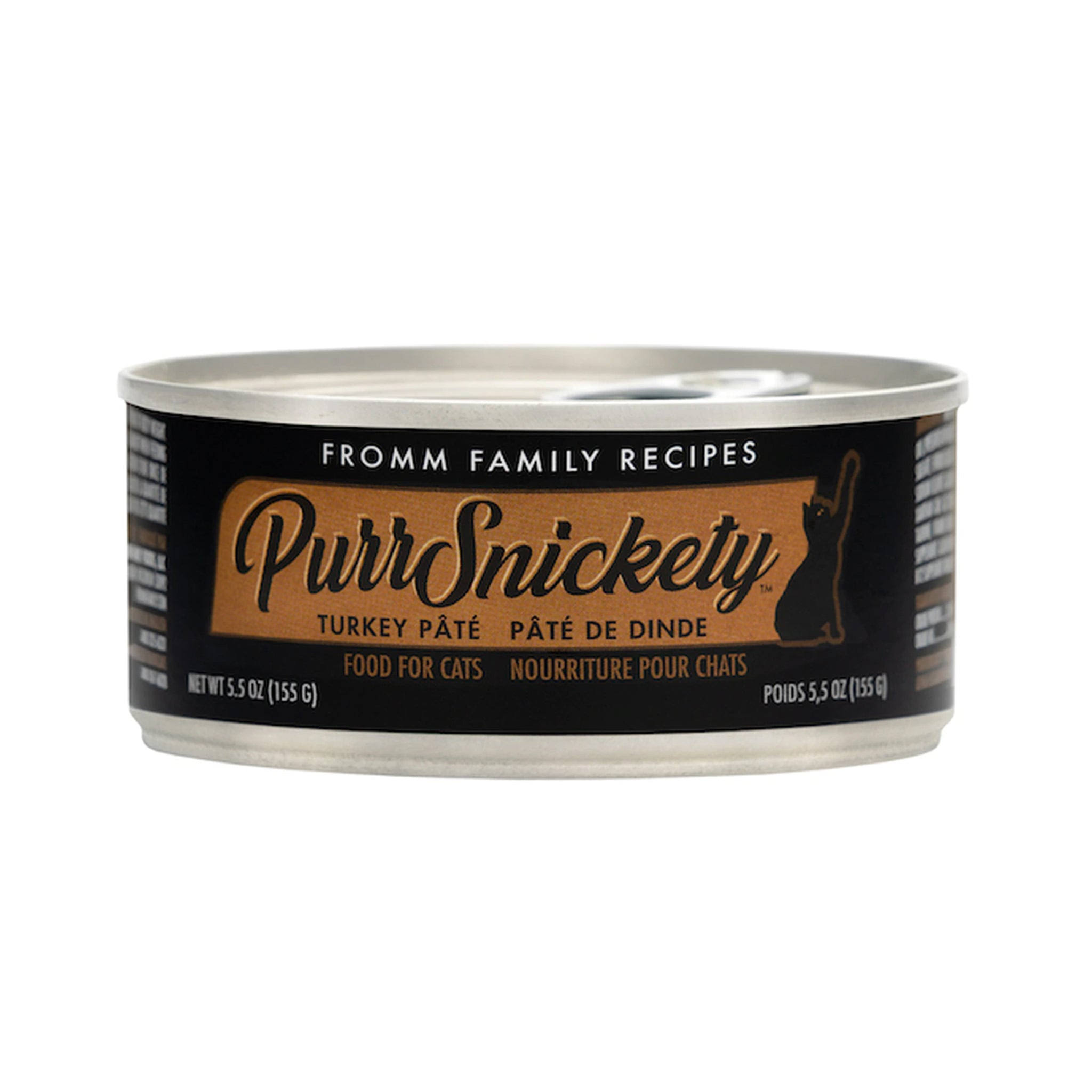 Fromm Family PurrSnickety Turkey Pate Canned Cat Food, 5.5-oz
