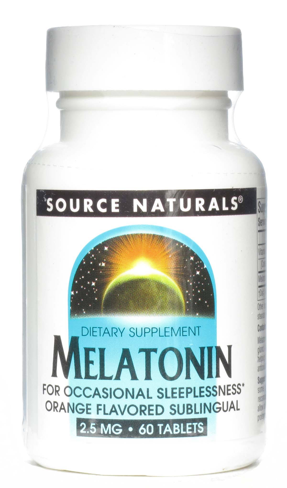 Source Naturals Melatonin Dietary Supplement - 2.5mg, 60 Pack