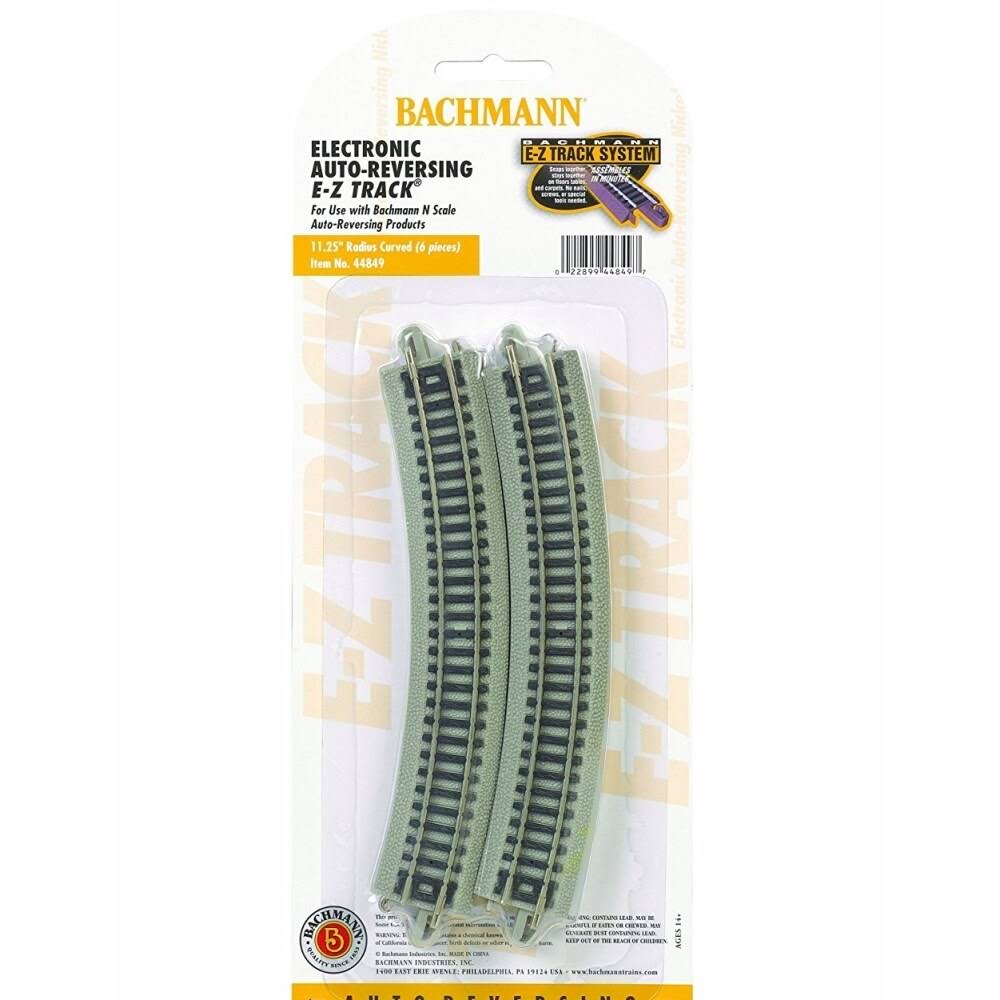 Bachmann Curve Model Railroad Train Tracks - N Scale, 11.25"