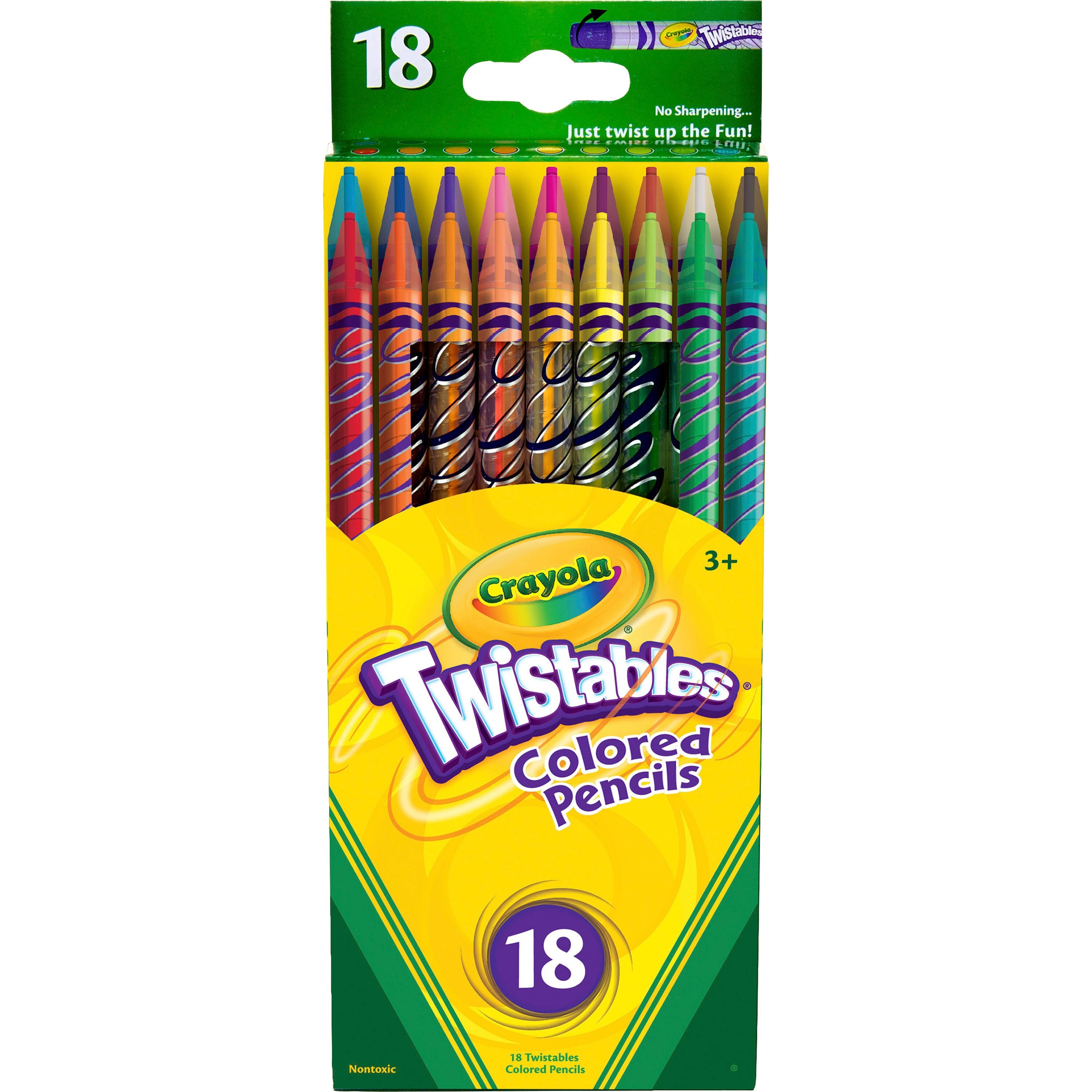 Crayola Twistables Colored Pencils - 18 Assorted Colors