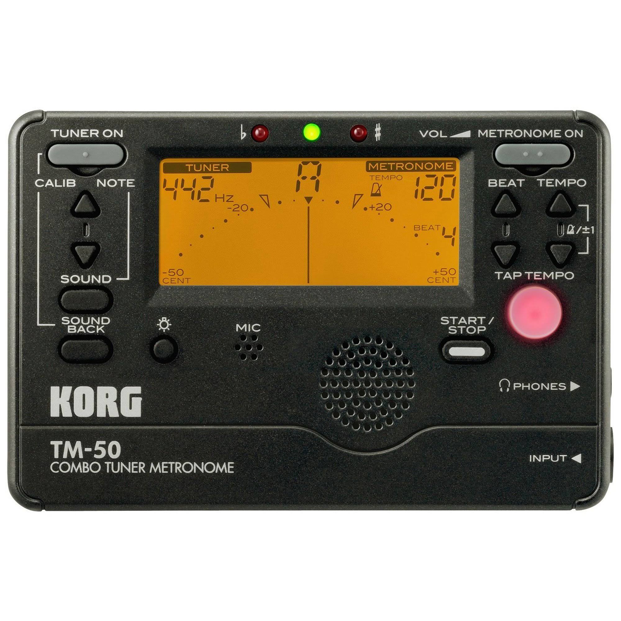 Korg TM-50 Combo Tuner Metronome - Black