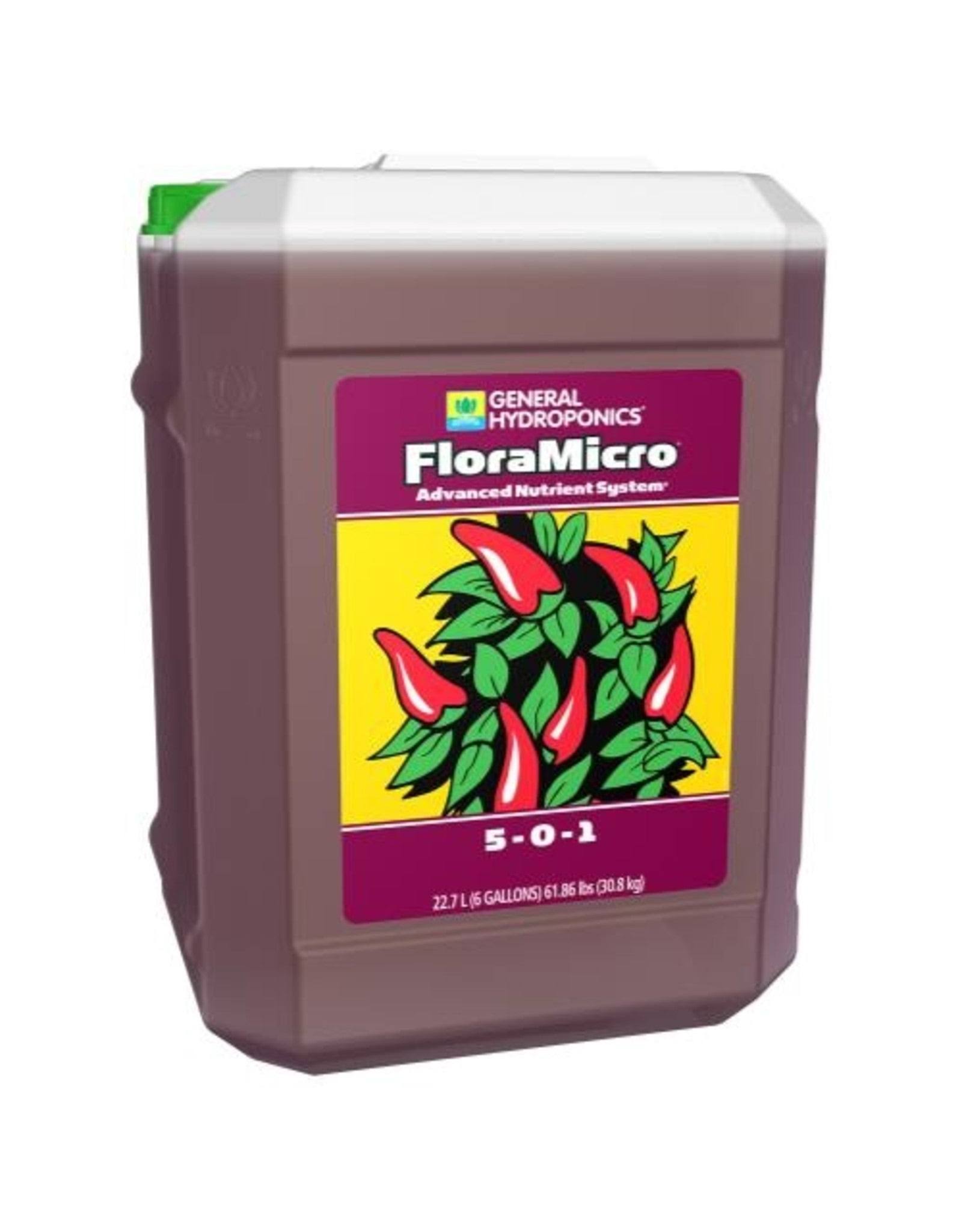 General Hydroponics Floramicro Fertilizer - 6gal