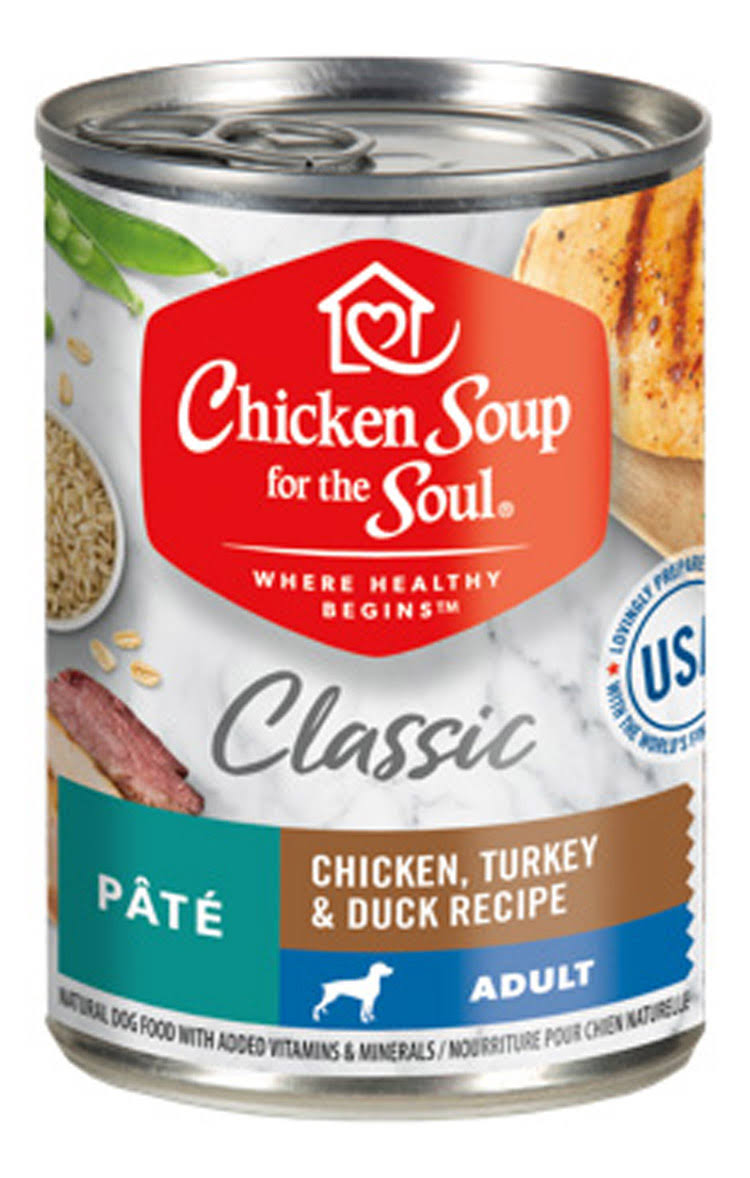 Chicken Soup Can Chicken, Turkey, Duck Pate For Dogs 13 Oz (12)