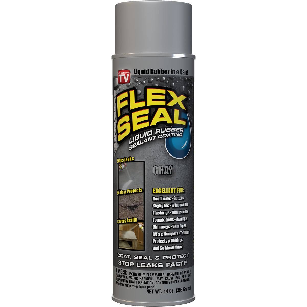 Flex Seal Rubber Spray Sealant - Silver, 14oz
