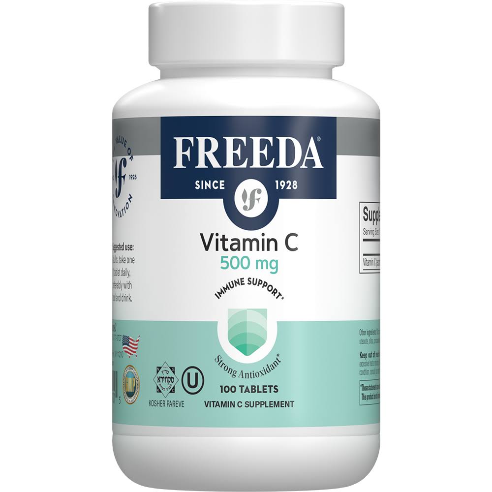 Freeda Kosher Vitamin C 500 mg. 100 Tab