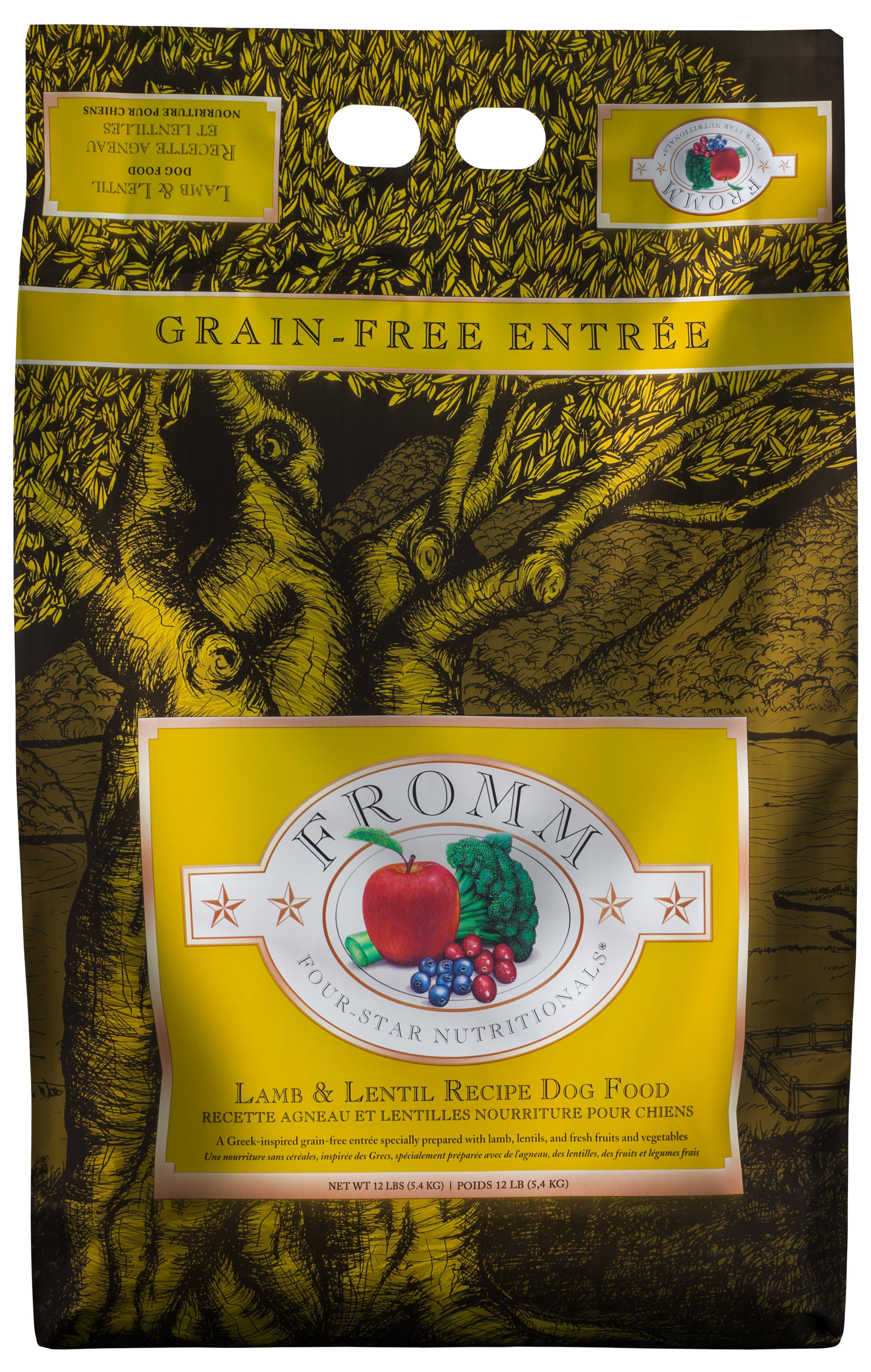 Fromm Four Star Grain Free Dog Food - Lamb and Lentil, Dry