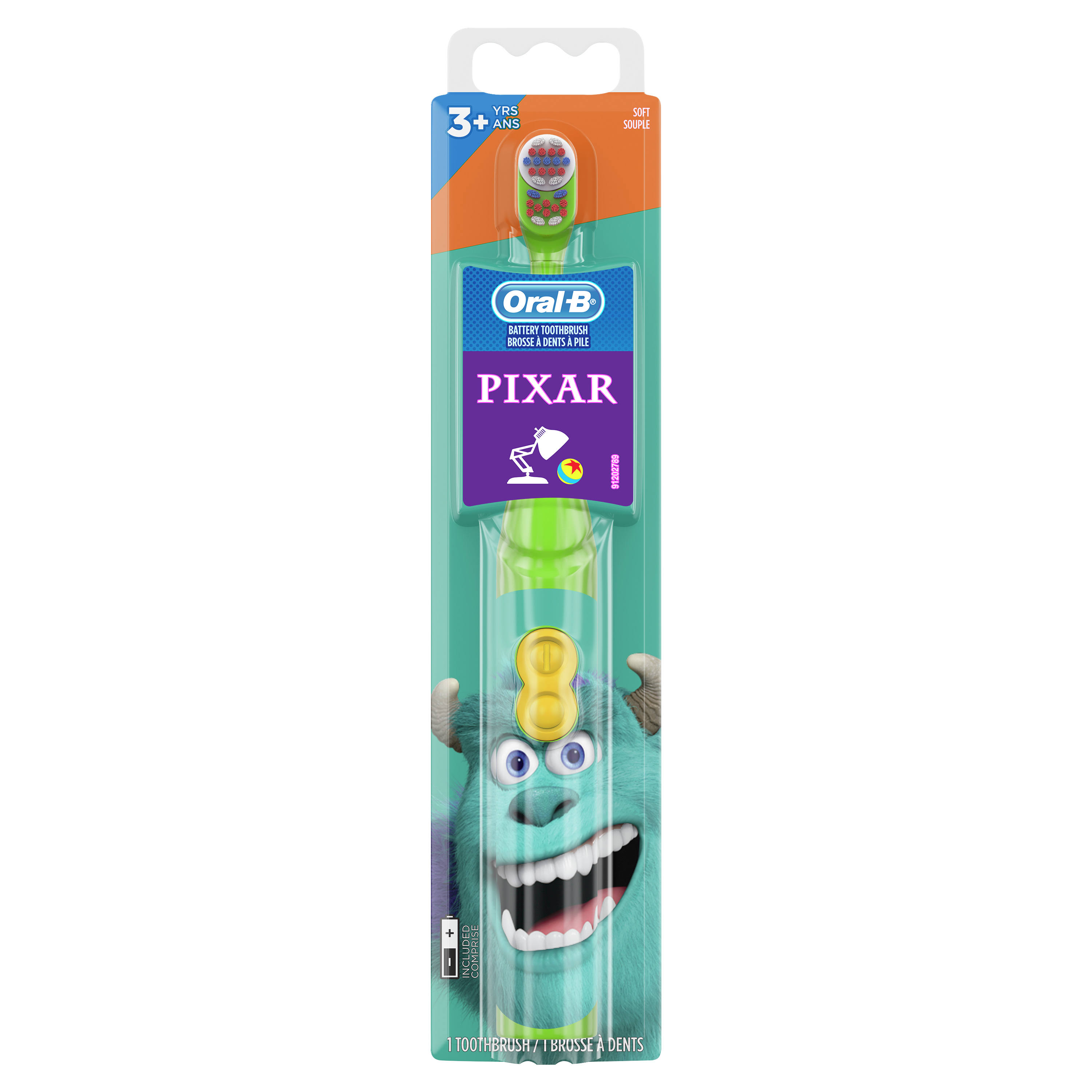 Oral-B Kids Disney Pixar Battery Powered Soft Toothbrush - Cars
