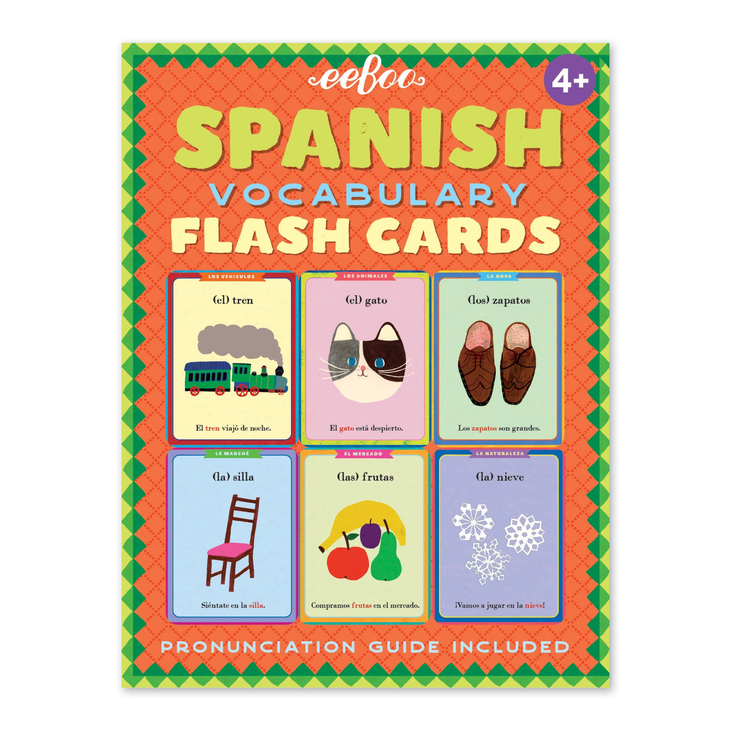 eeBoo Spanish Flash Cards for Kids