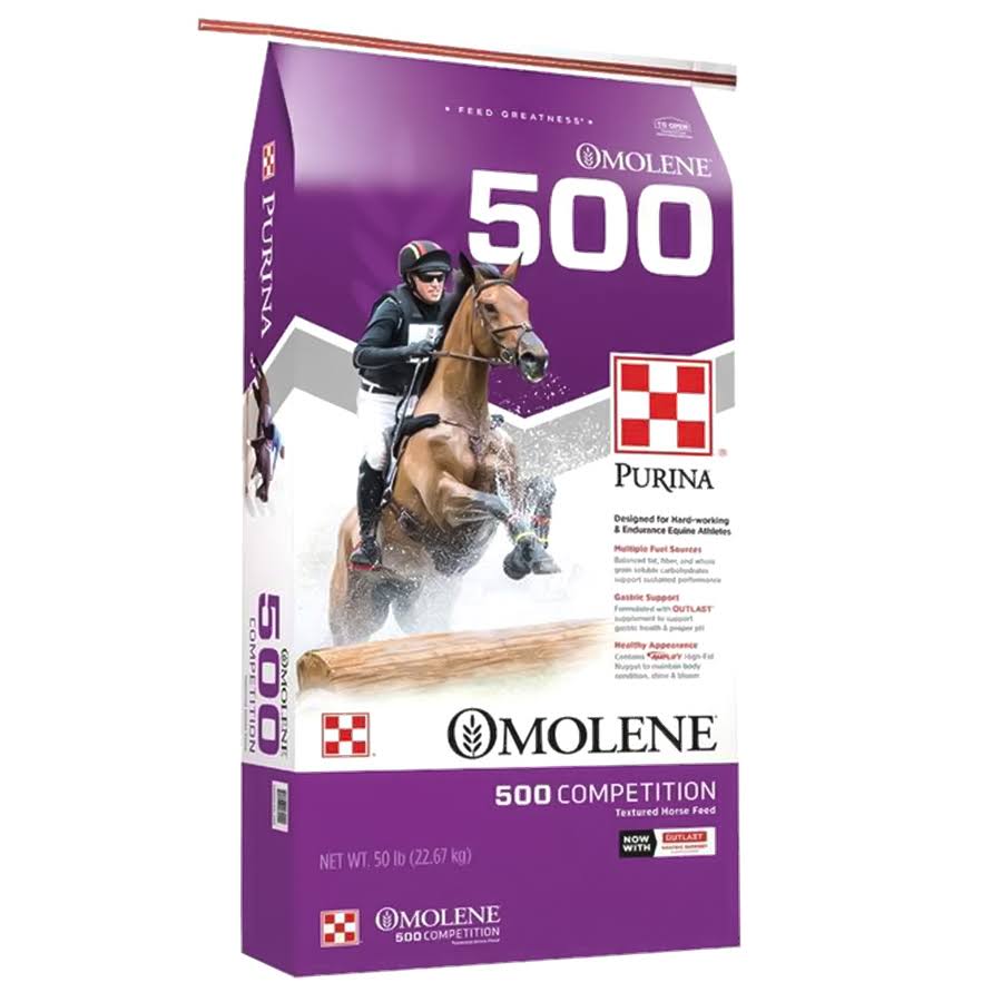 Purina Omolene #500 Competition Horse FEED, 50 lbs.
