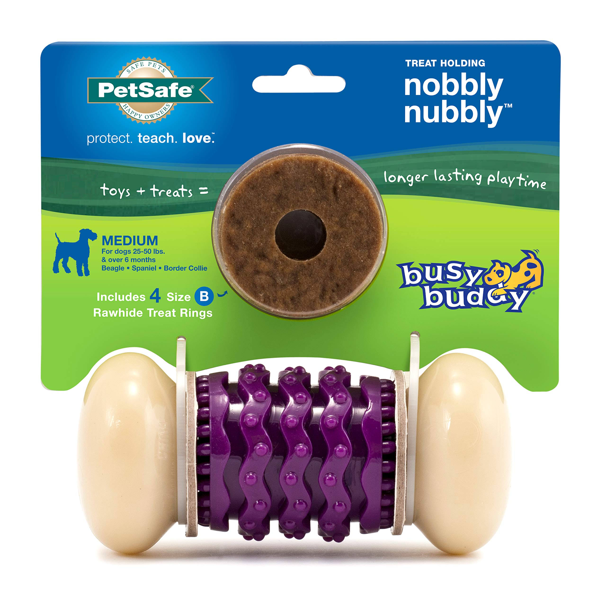 Petsafe Busy Buddy Nobbly Nubbly Treat-Dispensing Dog Toy