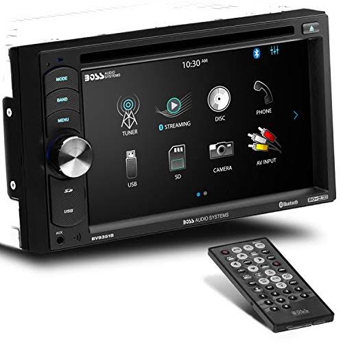 Boss Audio BV9351B Double-din In-dash DVD MP3 & Am FM Receiver - With Bluetooth, 6.2"