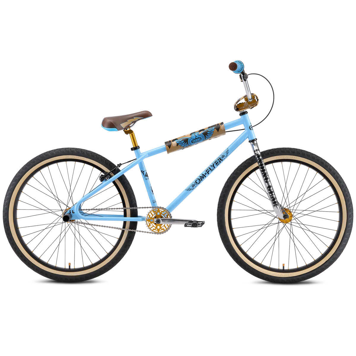 SE Bikes Om Flyer 26 2022 BMX Bike Blue