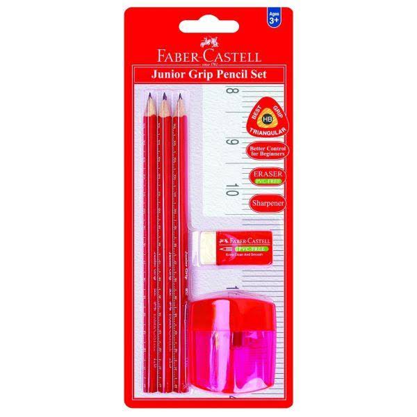 Faber-Castell Junior Grip Pencil Set - x3