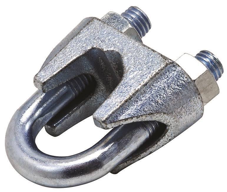 National Hardware Zinc Plated Wire Cable Clamp - 1"