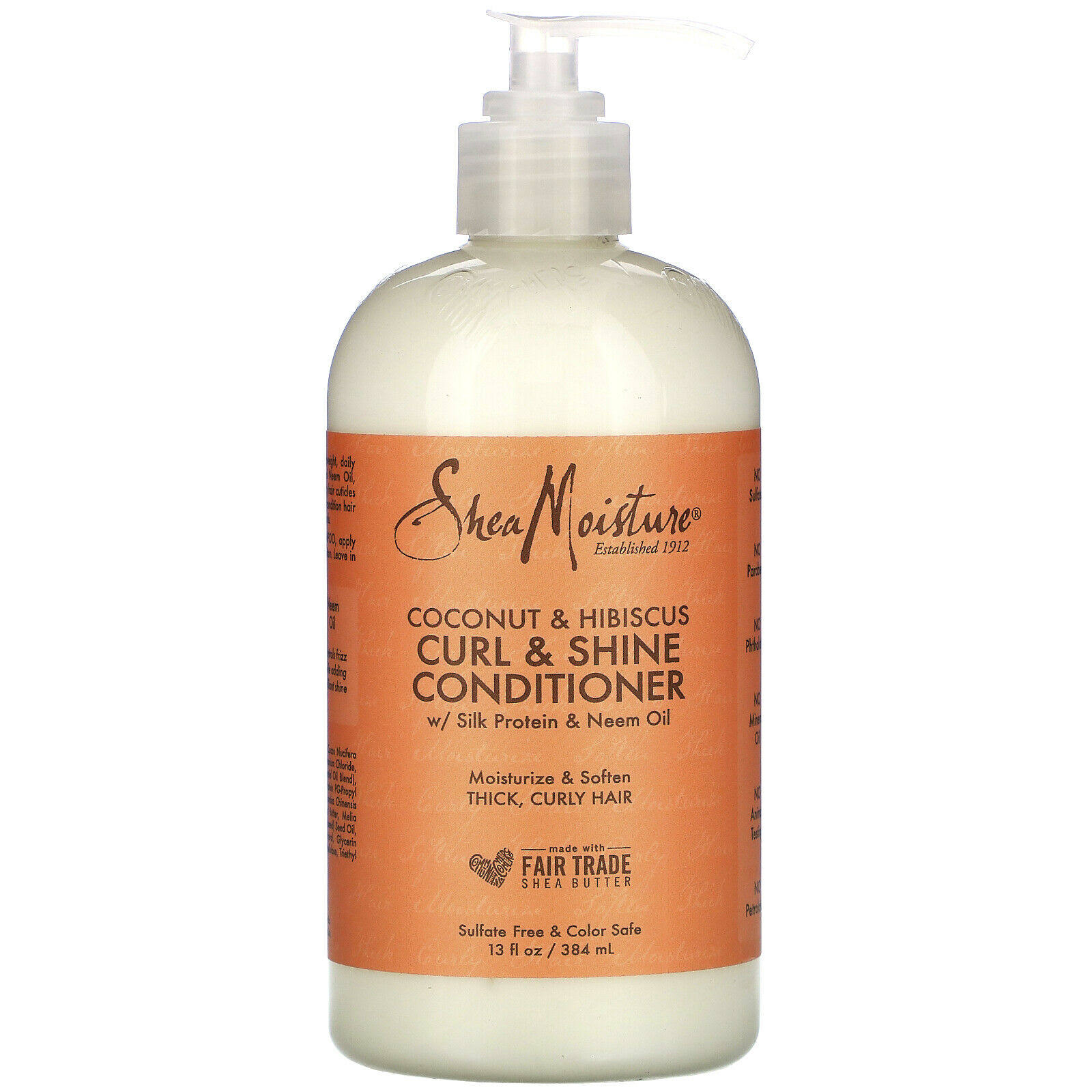Shea Moisture Curl & Shine Conditioner - 380ml, Coconut & Hibiscus