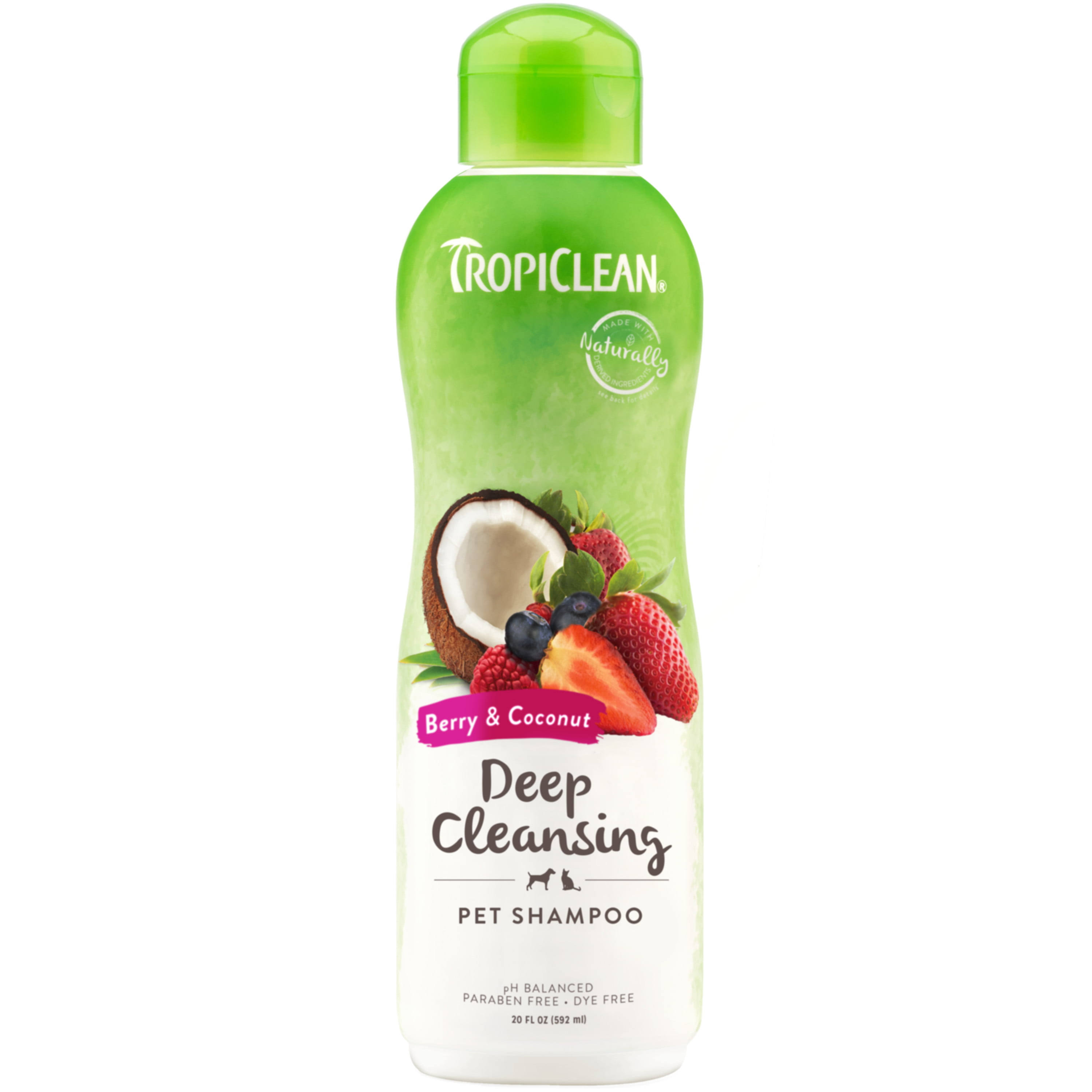 Tropiclean Deep Cleaning Pet Shampoo - Berry, 592ml