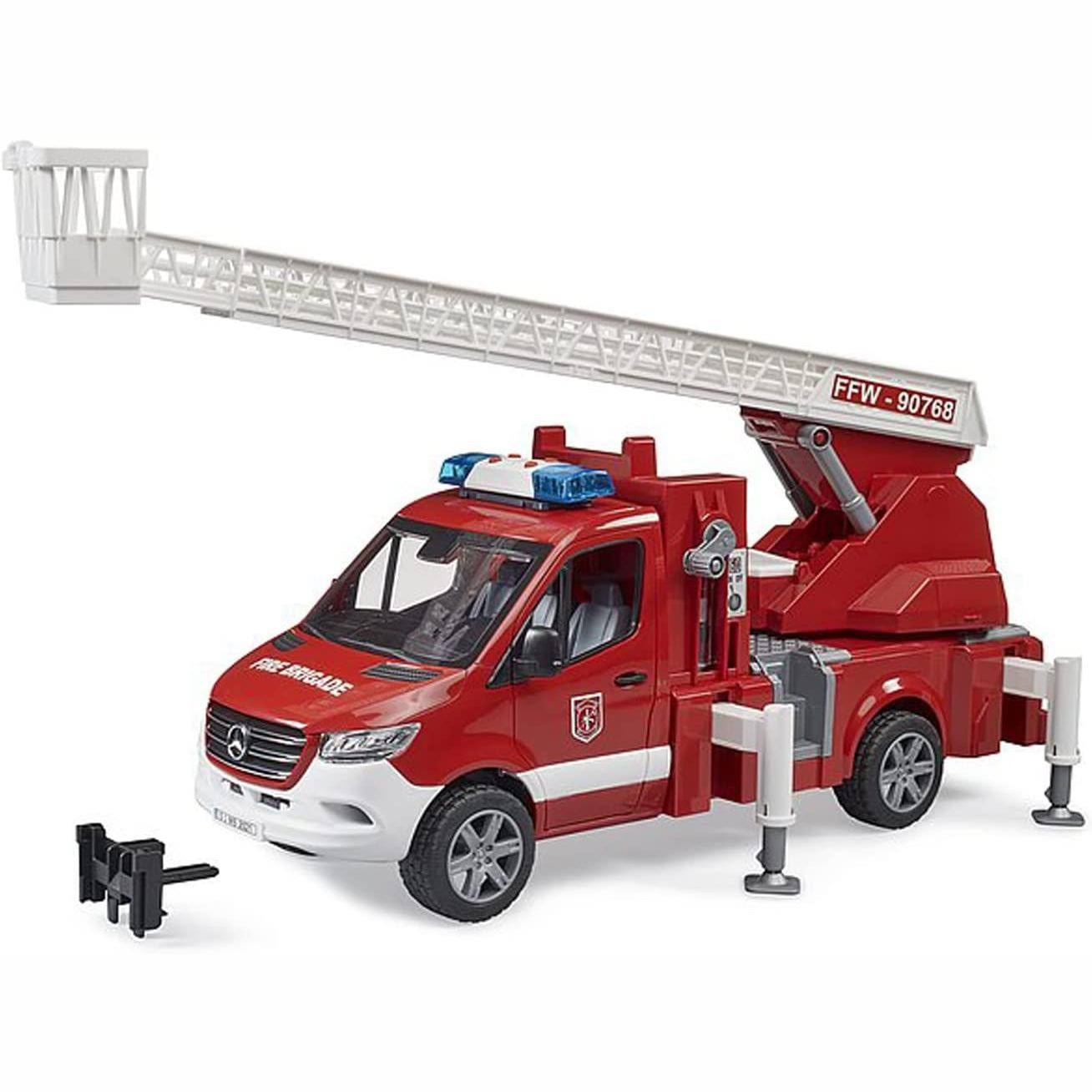 Bruder Mercedes G3 Sprinter Fire Engine w/Ladder & L+s BB 4y+ 1:16