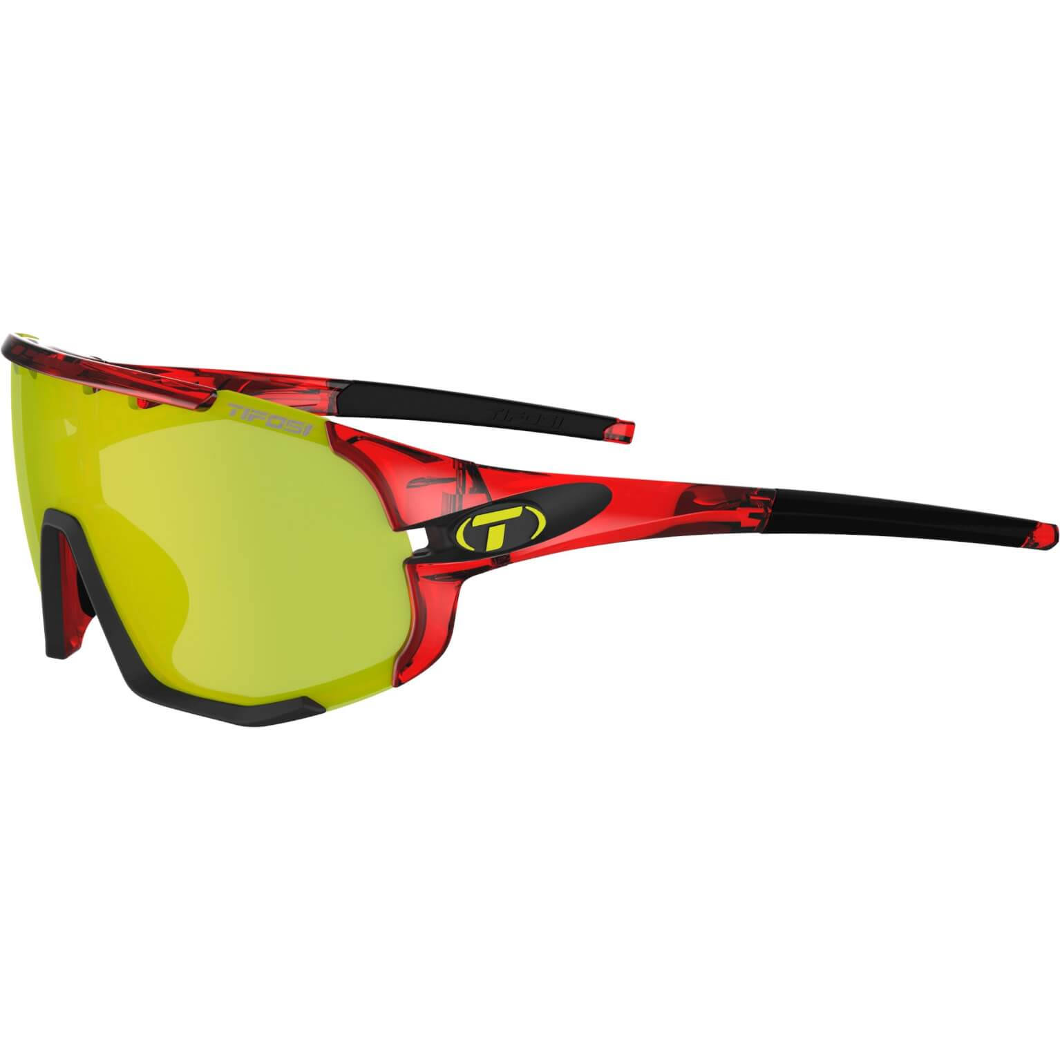 Tifosi Sledge - Interchangeable - Clarion Lens Sunglasses, Crystal Red