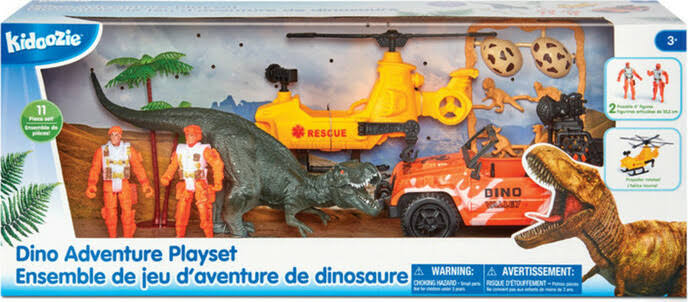 Kidoozie Dino Adventure Playset - Imaginative Play for 4 Year Olds - Fat Brain Toys
