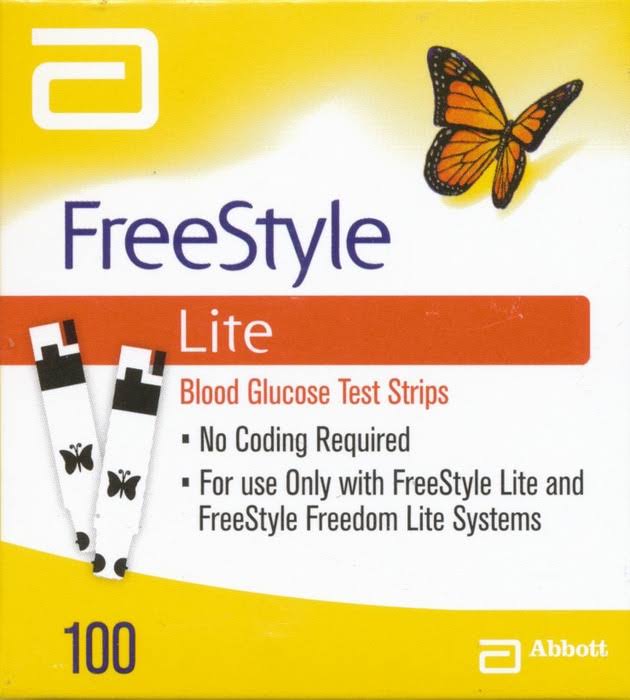 Abbott FreeStyle Lite Blood Glucose Test Strips - 100 Pack