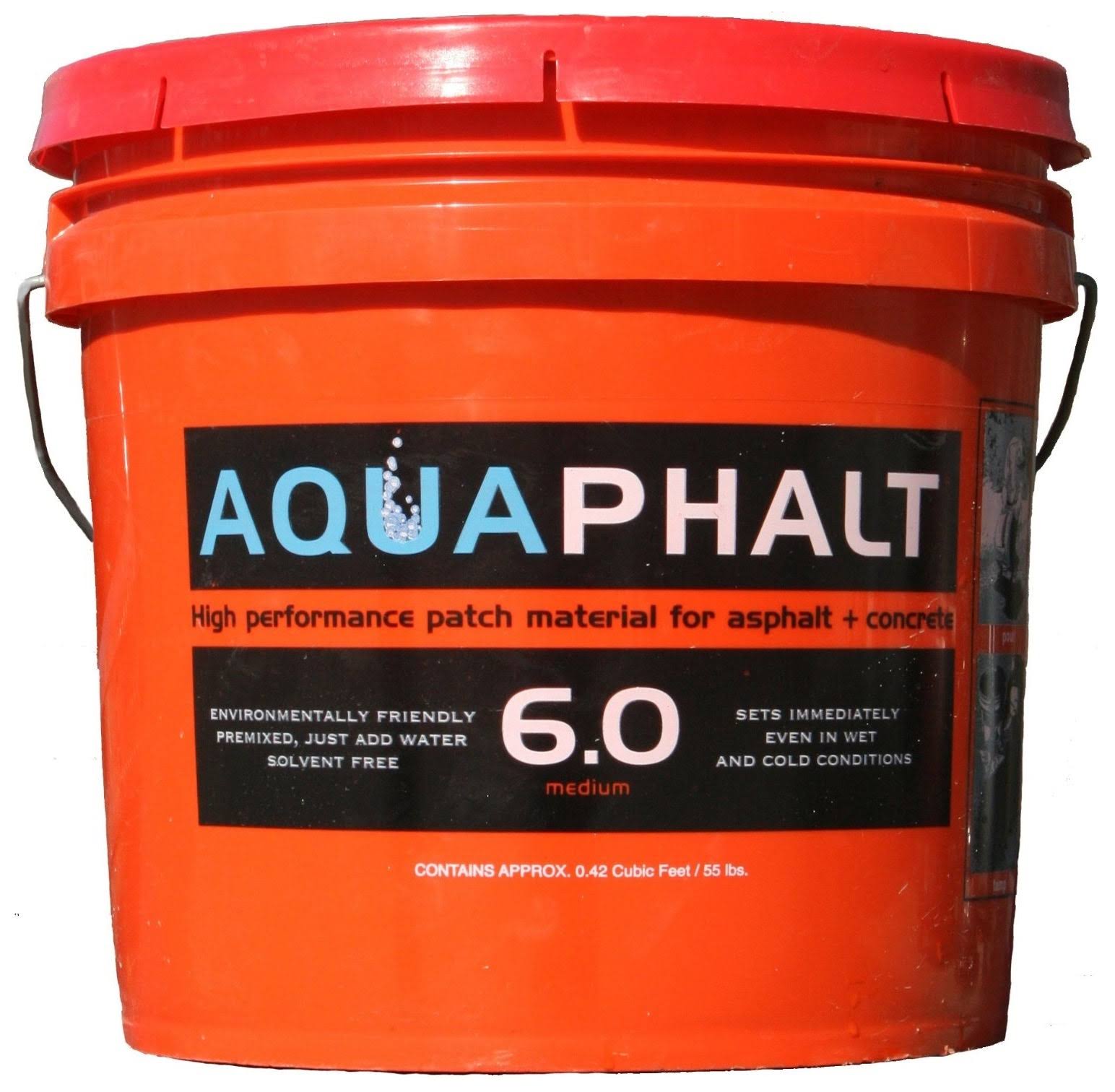 Aquaphalt Permanent Asphalt Repair Patch - Black, 3.5gal