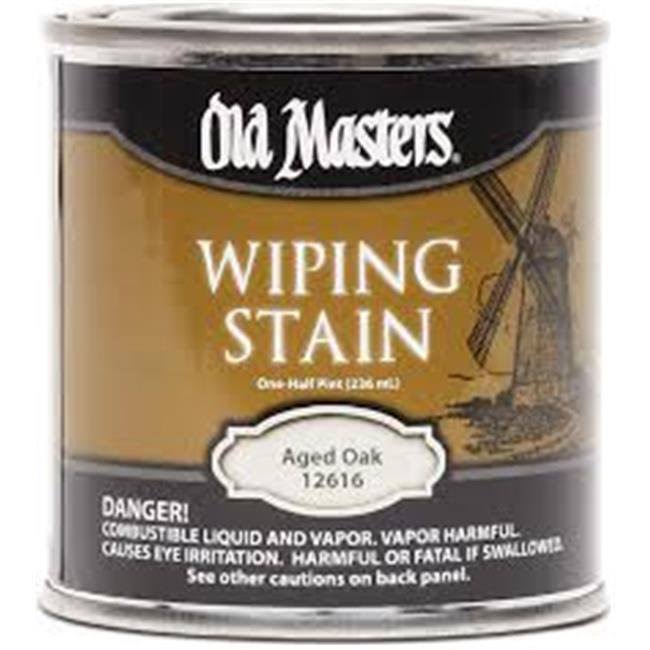 Old Masters 12616 Wiping Stain, Aged Oak, 0.5 PT Can