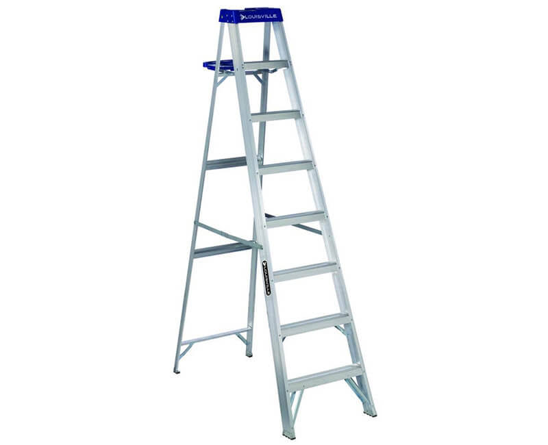 Louisville Aluminum Ladder - 250lbs, 8'