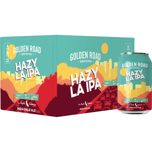 Golden Road Beer, Hazy LA IPA - 6 pack, 12 fl oz cans