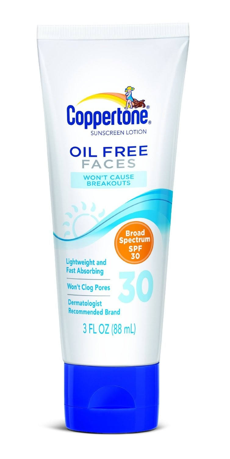 Coppertone Oil Free Faces Sunscreen SPF 30, 240ml