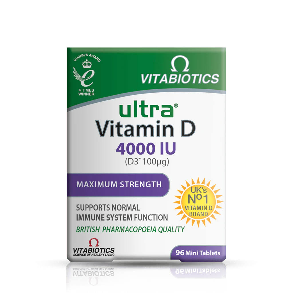 Vitabiotics Ultra Vitamin D 4000 IU Maximum Strength - 96 Tablets