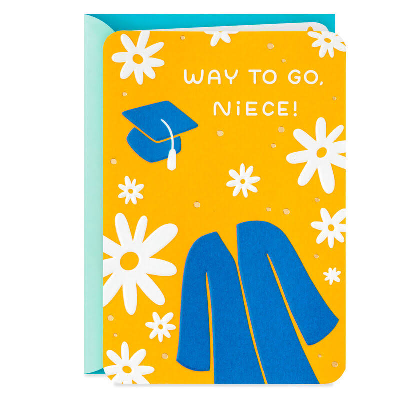 Hallmark Graduation Card, Way to Go, Niece! High School Graduation Card