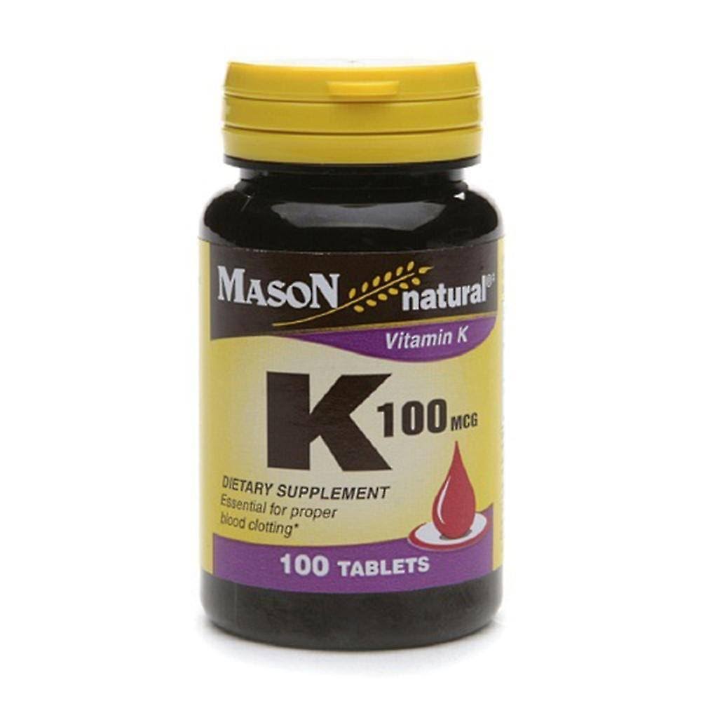 Mason Natural Vitamin K Supplement - 100mcg, 100ct
