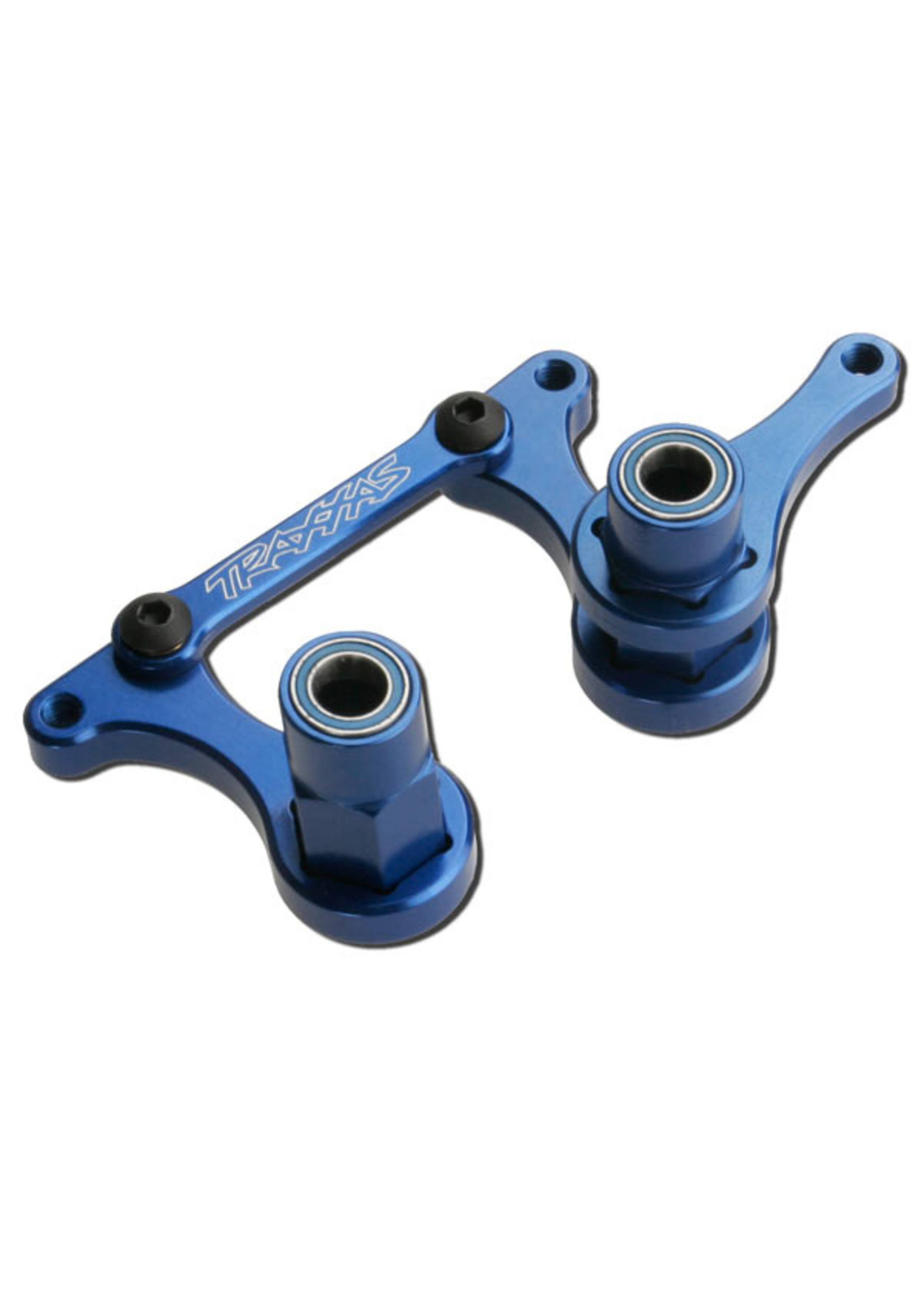 Traxxas Aluminum Steering Bellcranks - Blue Rustler