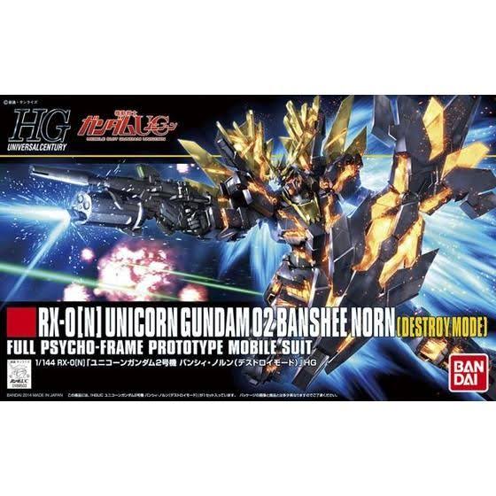 Bandai Gundam RX-0[N] Unicorn Gundam 02 Banshee Norn Model Kit - Scale 1:144