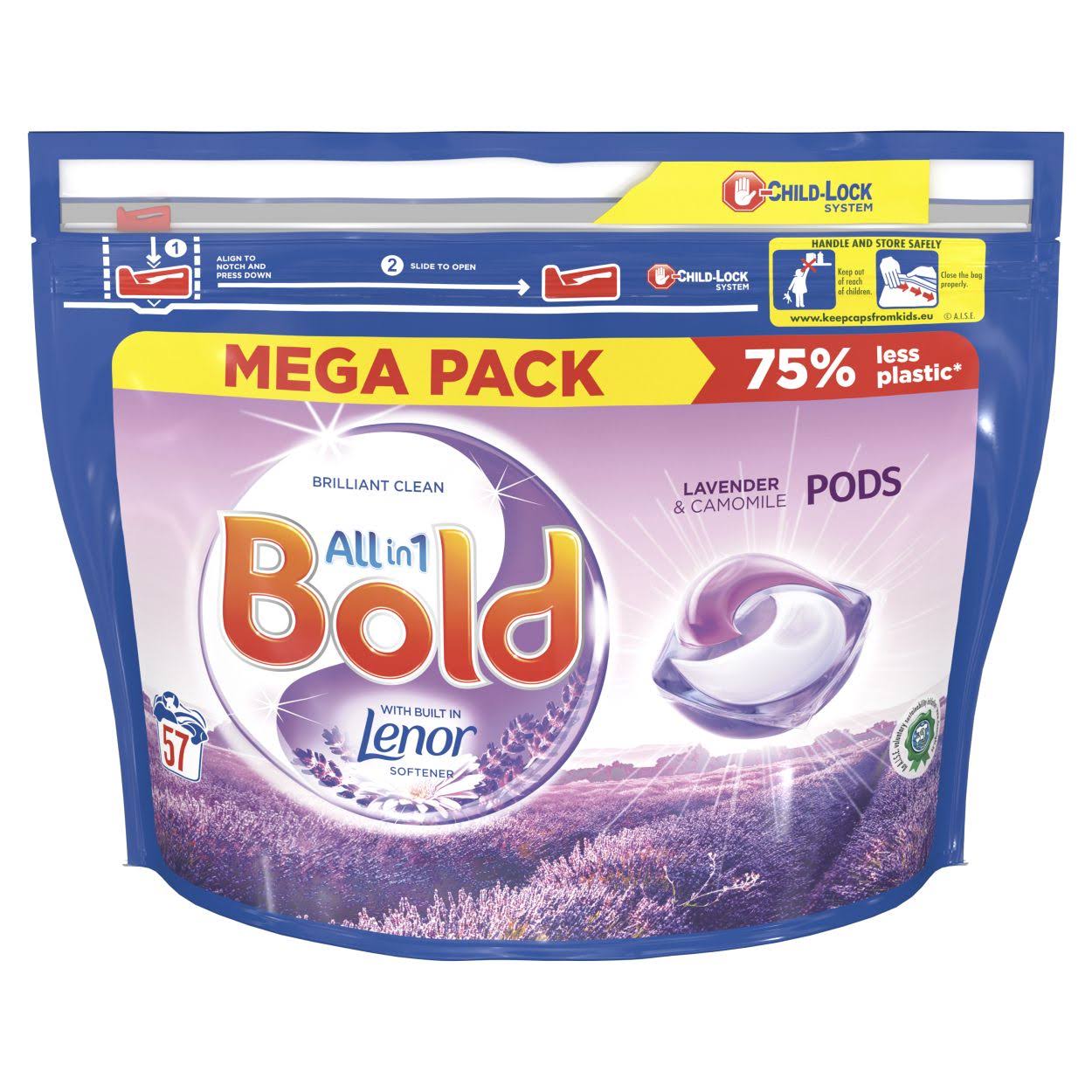Bold All In One Washing Pods Lavender & Camomile 57 Washes