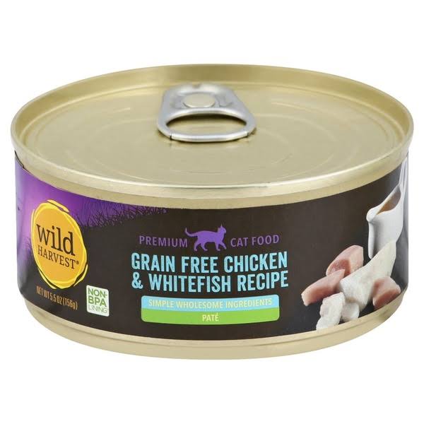 Wild Harvest Grain Free Chicken and Whitefish Recipe Cat Food - 5.5 Ounces - GreenAcres - Lawton - Delivered by Mercato