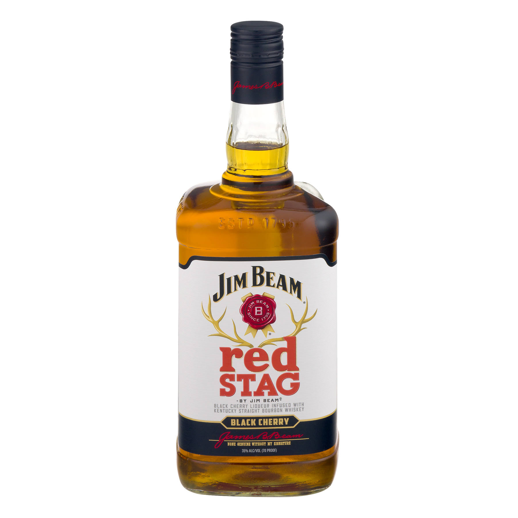 Jim Beam Red Stag Black Cherry Bourbon Whiskey - 1.75l