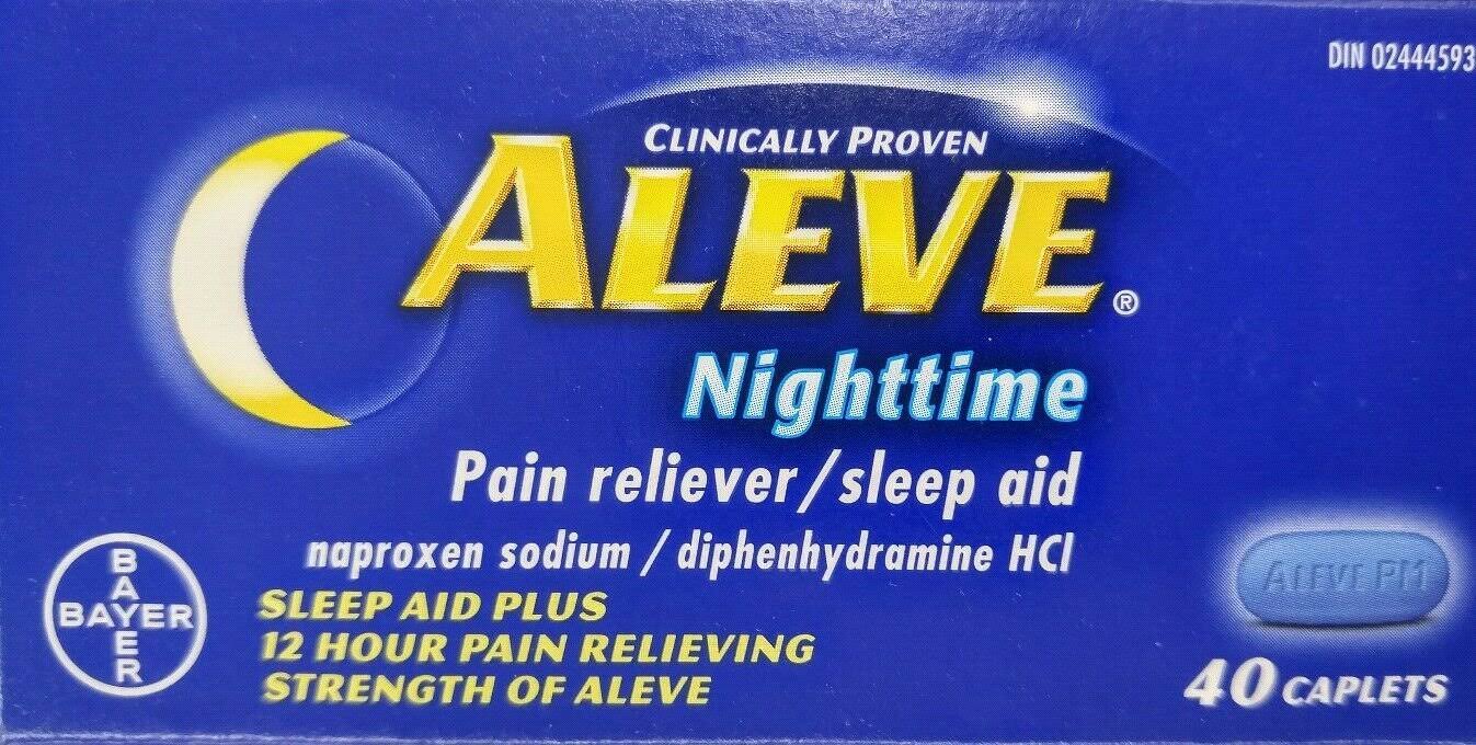 Aleve Nighttime Pain Relief with Sleep Aid 2 x 40 Canadian