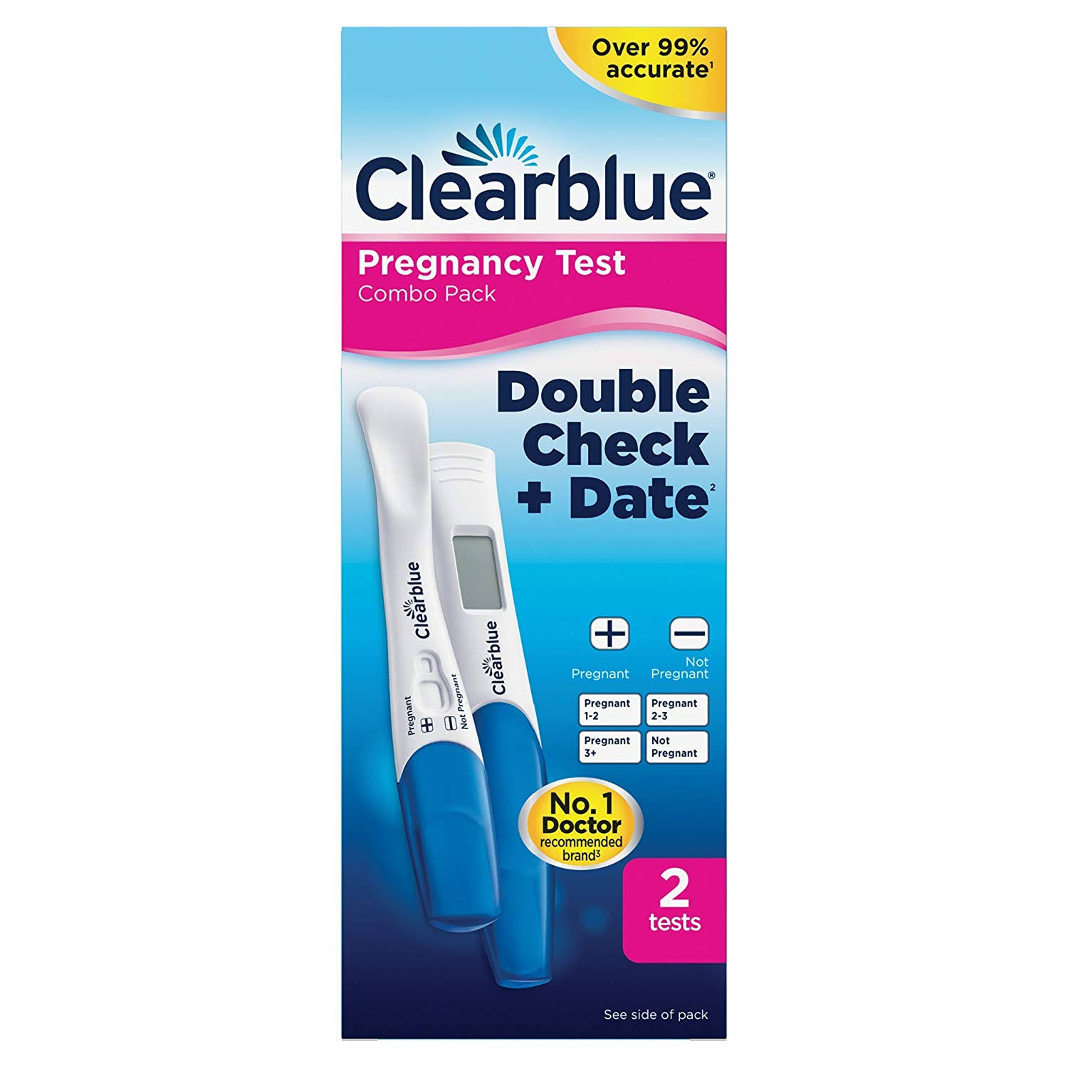 Clearblue Pregnancy Test Double Check and Date Kit