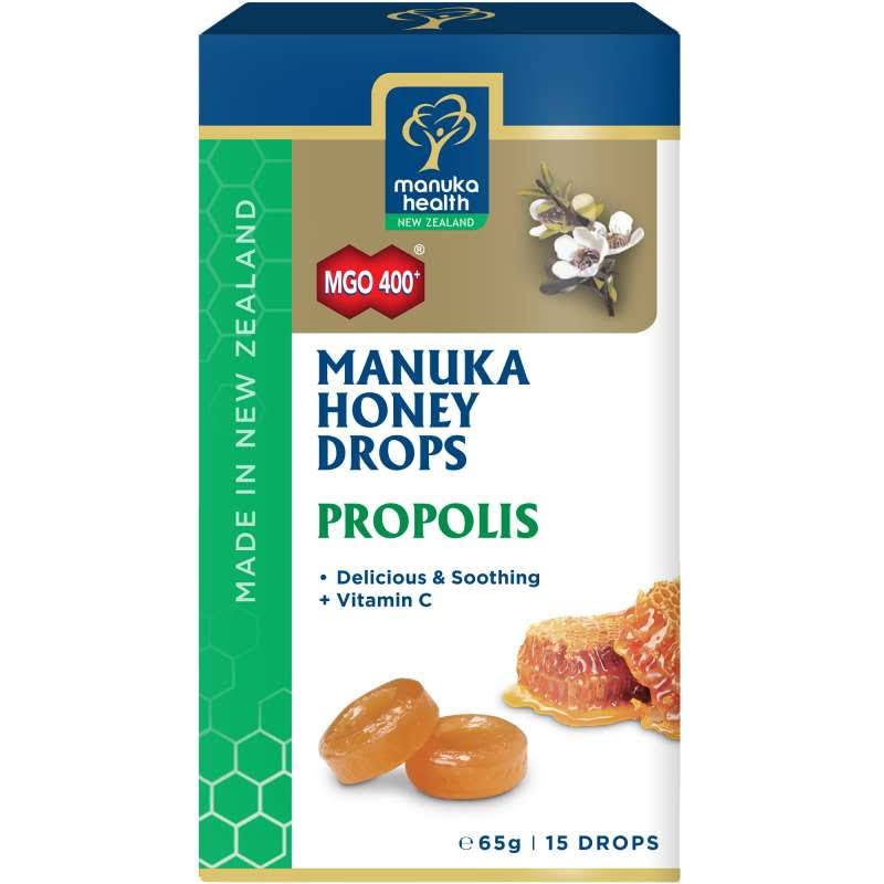 Manuka Health MGO 400+ Manuka Honey Drops with Lemon 65g