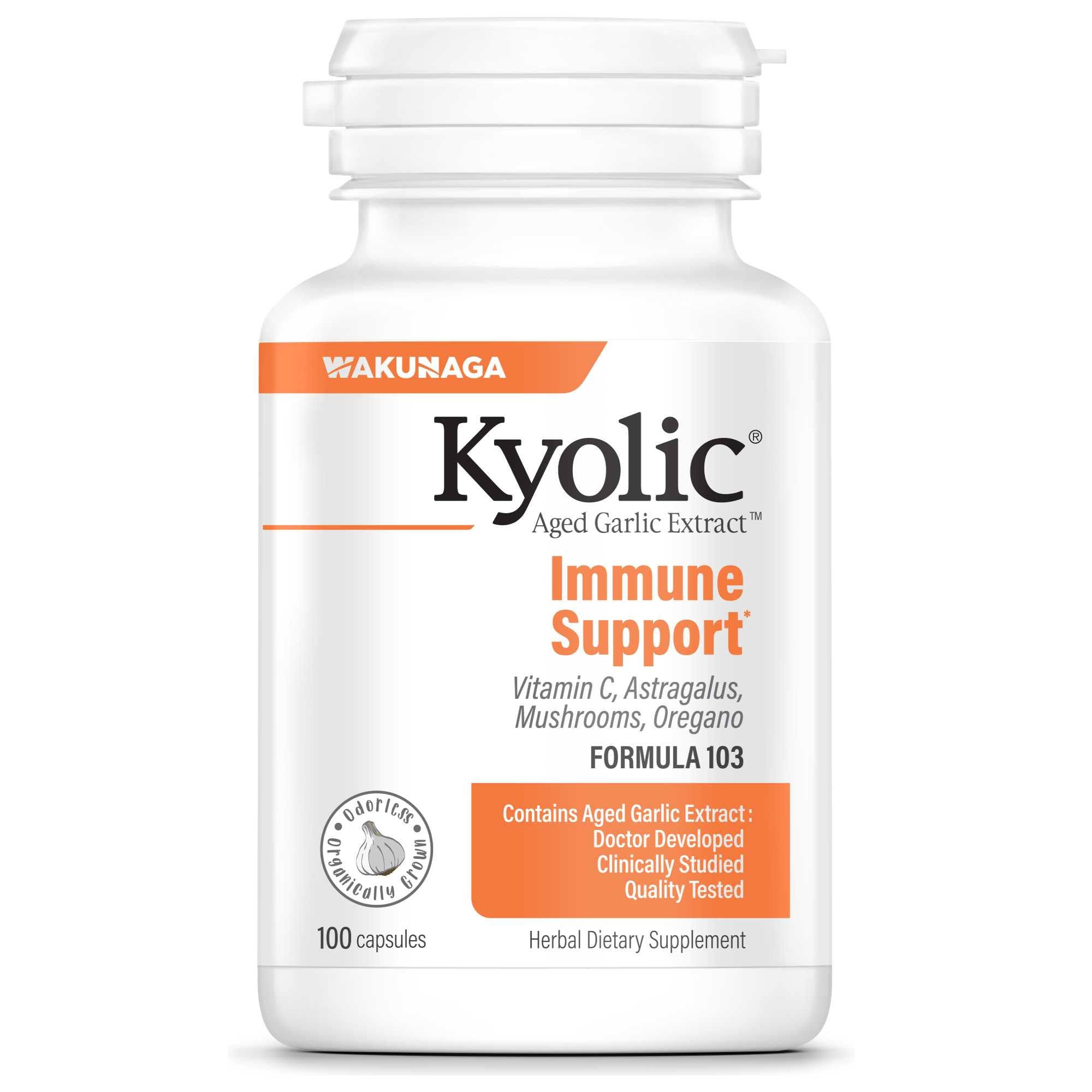 Kyolic Aged Garlic Extract Immune Formula 103 - 100 Capsules