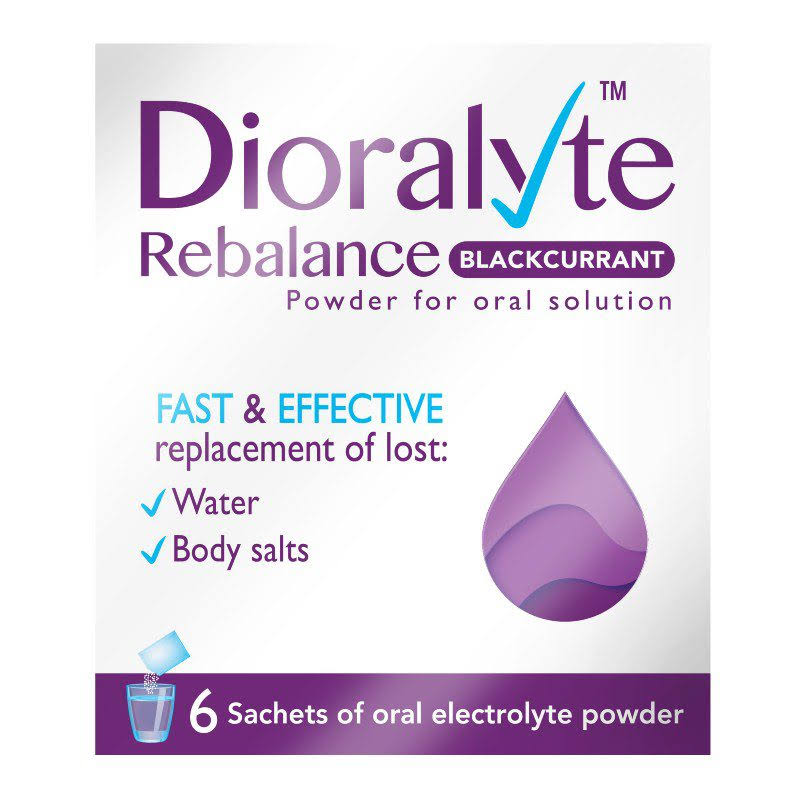 Dioralyte Rebalance Blackcurrant Powder for Oral Solution (Pack of 6)
