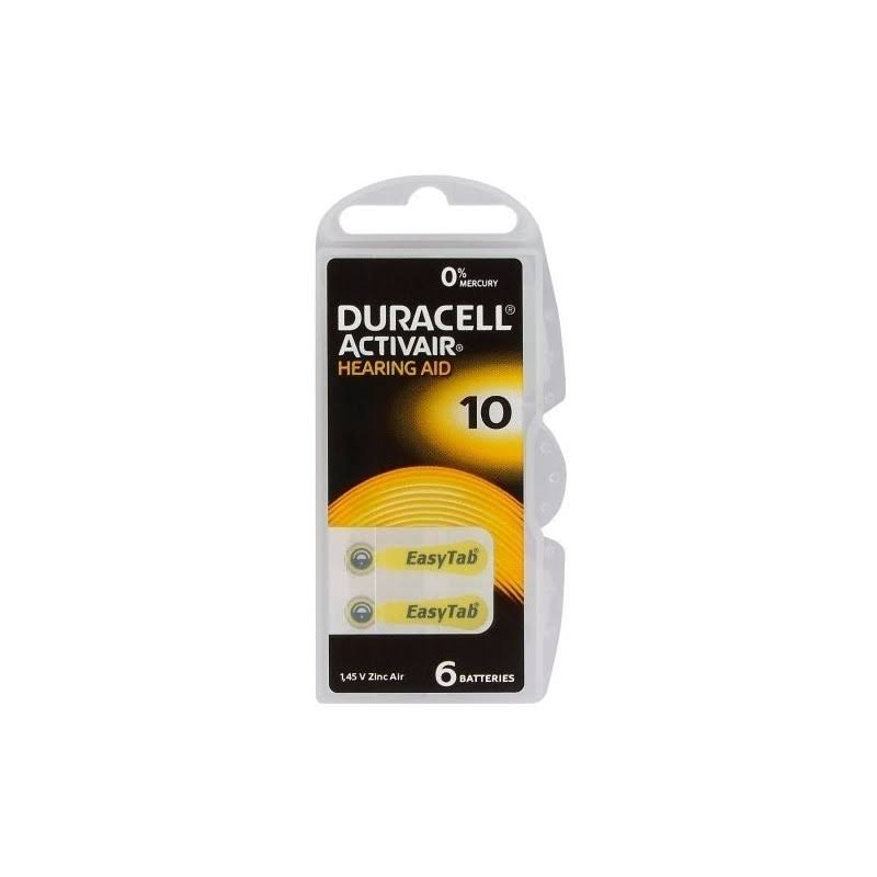 Duracell Hearing Aid DA10 Non-Rechargeable Battery 1.4 V