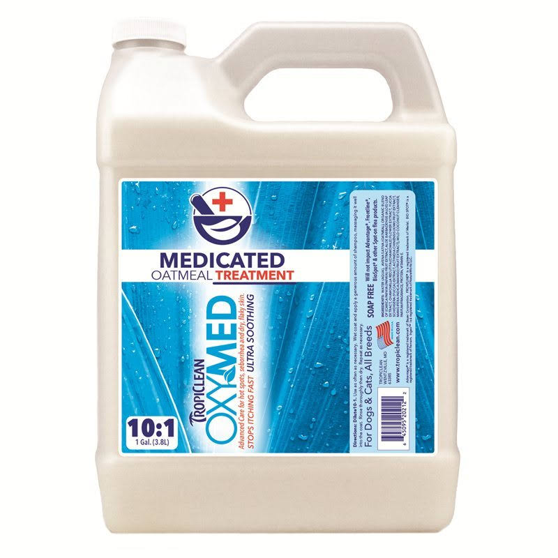 TropiClean Oxy Medicated Shampoo - Oatmeal, 592ml